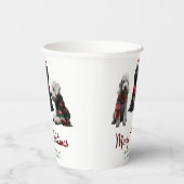 Frohe Weihnachtshunde Pappbecher (Rechts)