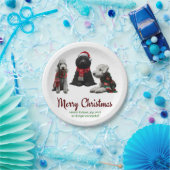 Frohe Weihnachtshunde Pappteller (Party)