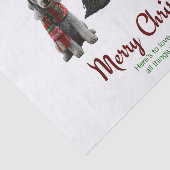 Frohe Weihnachtshunde Seidenpapier (Ausschnitt)