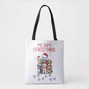 Frohe Weihnachtshunde Tasche