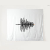 Frohe Weihnachtsinsekt Lover Xmas Dragonfly Wandteppich (Vorderseite (Horizontal))