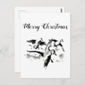 Frohe Weihnachtsjäger Postcard Postkarte (Vorne/Hinten)