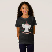 Frohe Weihnachtsjunge Elephant T-Shirt (Vorne ganz)