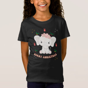 Frohe Weihnachtsjunge Elephant T-Shirt