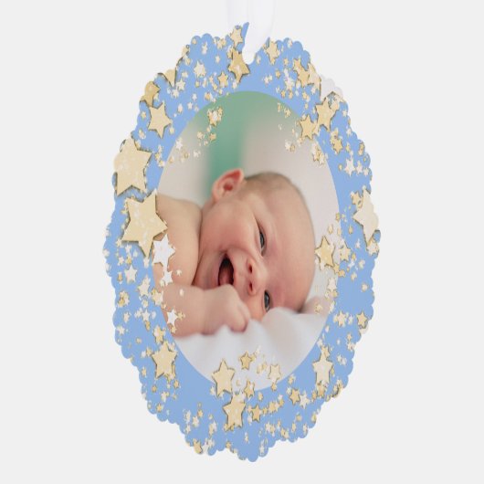 Frohe Weihnachtsjunge Ornament Karte (Rechts)