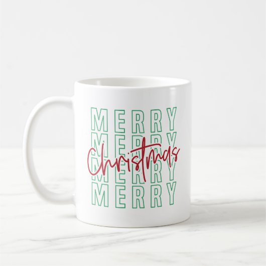 Frohe Weihnachtskaffee | Feiertag Kaffeetasse (Links)