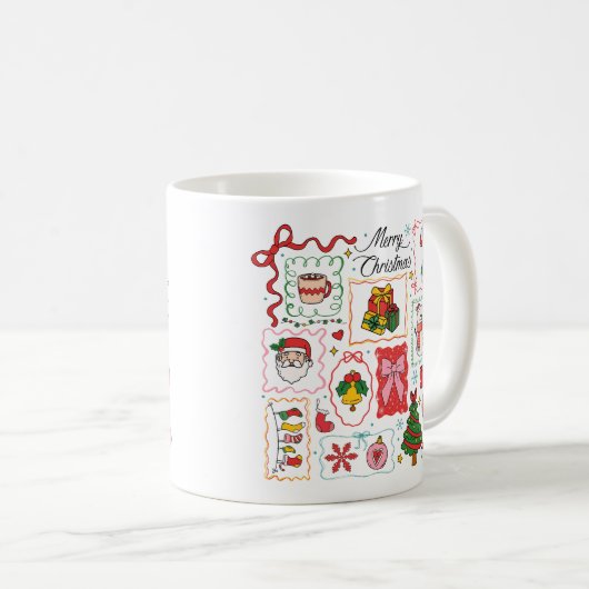 Frohe Weihnachtskaffee | Feiertag Kaffeetasse (VorderseiteRechts)