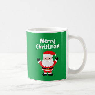 Frohe Weihnachtskaffee-Tasse mit niedlichem Santa  Kaffeetasse