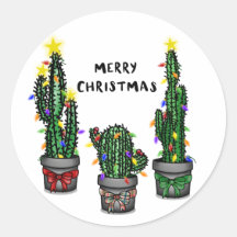 Frohe Weihnachtskaktus Sticker