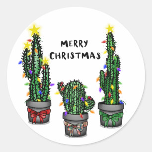 Frohe Weihnachtskaktus Sticker