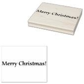 Frohe Weihnachtskalk große Briefmarke aus Gummi Gummistempel (Stempel)