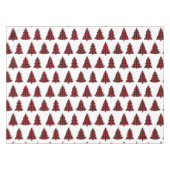 Frohe Weihnachtskalligrafie Buffalo Karo Pattern Tischdecke (Vorderseite (Horizontal))
