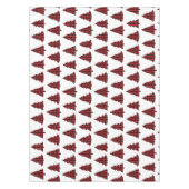 Frohe Weihnachtskalligrafie Buffalo Karo Pattern Tischdecke (Vorderseite)