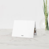 Frohe Weihnachtskalligrafie Citrus Botanisches Fot Feiertagskarte (Rückseite)