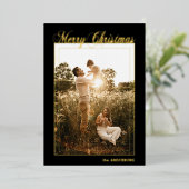 Frohe Weihnachtskalligrafie Feiertage FOTO Foil Ho (Stehend vorne)