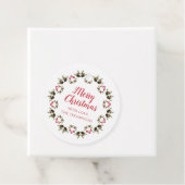 Frohe Weihnachtskalligrafie Script Moderner Kranz Geschenkanhänger (Beispiel)