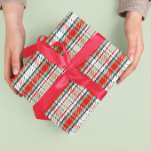 Frohe Weihnachtskalligrafie Script Simple Red Nied Geschenkpapier Set