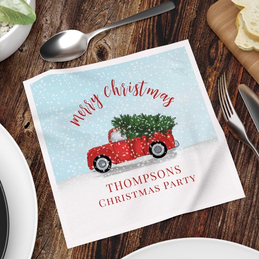 Frohe Weihnachtskalligraphie Niedlich Rustikaler R Serviette