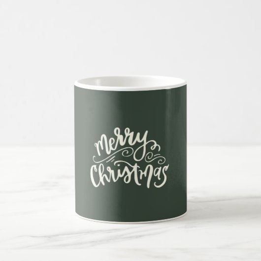 Frohe Weihnachtskalligraphie-Tasse Kaffeetasse (Mittel)