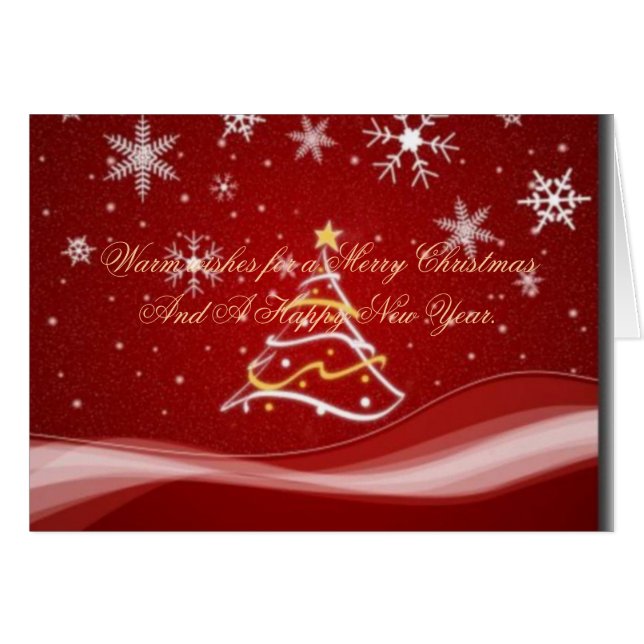 Frohe Weihnachtskarte (Vorderseite (Horizontal))