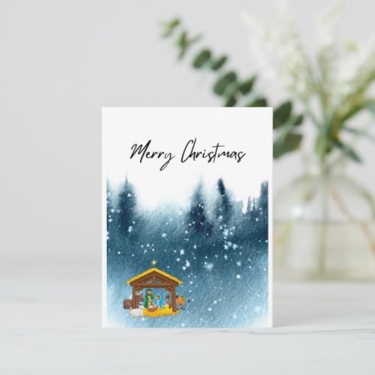 Frohe Weihnachtskarte (Stehend Vorderseite)