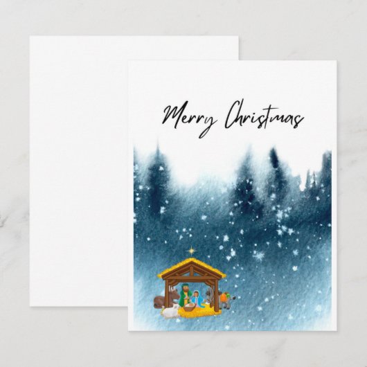 Frohe Weihnachtskarte (Vorne/Hinten)