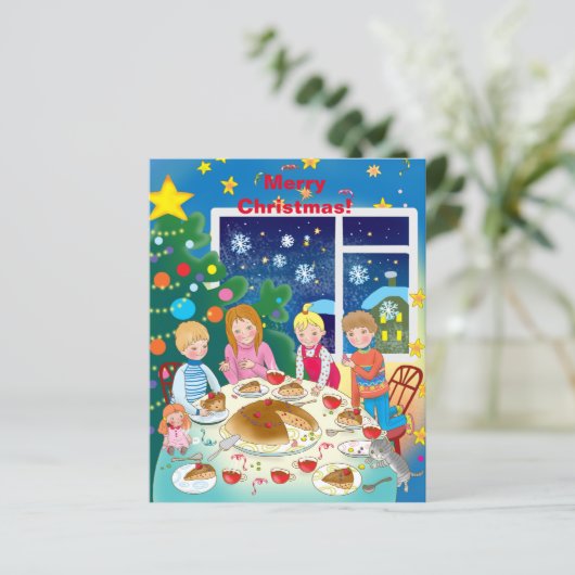 Frohe Weihnachtskarte (Stehend Vorderseite)