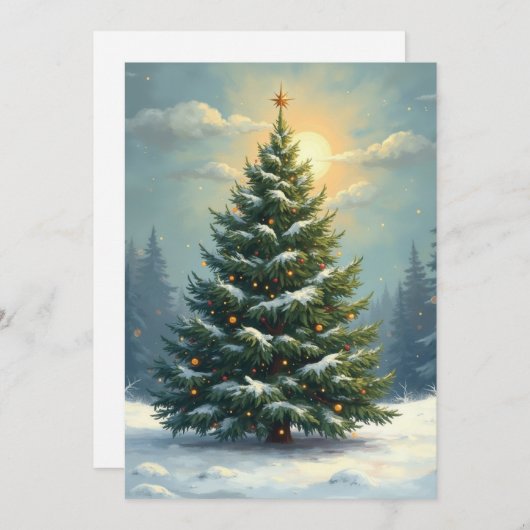 Frohe Weihnachtskarte 1 Feiertagskarte (Vorne/Hinten)