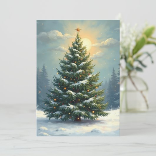 Frohe Weihnachtskarte 1 Feiertagskarte (Stehend Vorderseite)