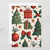 Frohe Weihnachtskarte 2 Feiertagskarte (Vorne/Hinten)