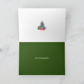 Frohe Weihnachtskarte, 5" x 7" Faltkarte Karte (Innenseite)