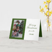 Frohe Weihnachtskarte, 5" x 7" Faltkarte Karte (Gelbe Blume)