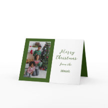 Frohe Weihnachtskarte, 5" x 7" Faltkarte