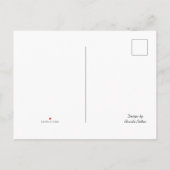 Frohe Weihnachtskarte Ankündigungspostkarte (Rückseite)