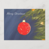 Frohe Weihnachtskarte Ankündigungspostkarte (Vorderseite)