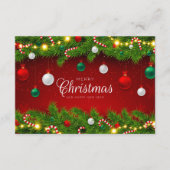 Frohe Weihnachtskarte Begleitkarte (Vorderseite)