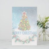 Frohe Weihnachtskarte Briefpapier (Stehend Vorderseite)