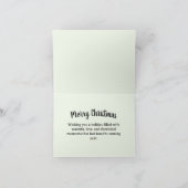 Frohe Weihnachtskarte Dankeskarte (Innenseite)