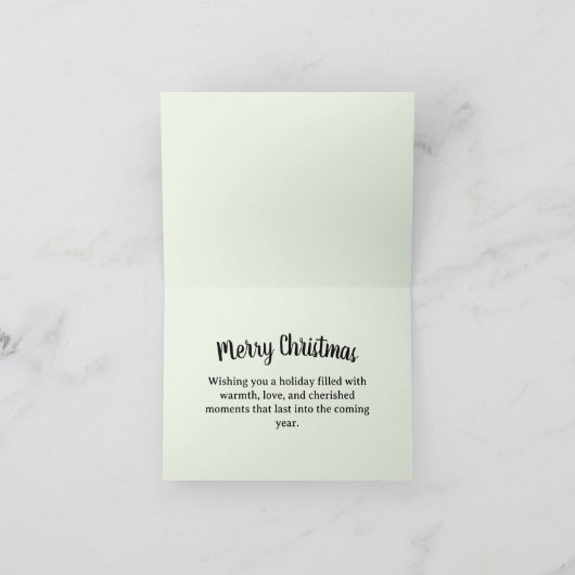 Frohe Weihnachtskarte Dankeskarte (Innenseite)