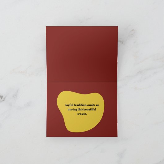 Frohe Weihnachtskarte Dankeskarte (Innenseite)