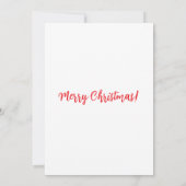 Frohe Weihnachtskarte Dankeskarte (Rückseite)