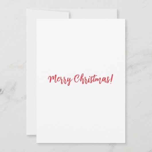 Frohe Weihnachtskarte Dankeskarte (Rückseite)