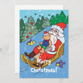 Frohe Weihnachtskarte Dankeskarte (Vorne/Hinten)