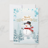 Frohe Weihnachtskarte Dankeskarte (Vorderseite)