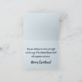 Frohe Weihnachtskarte Dankeskarte (Innenseite)