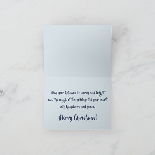 Frohe Weihnachtskarte Dankeskarte (Innenseite)