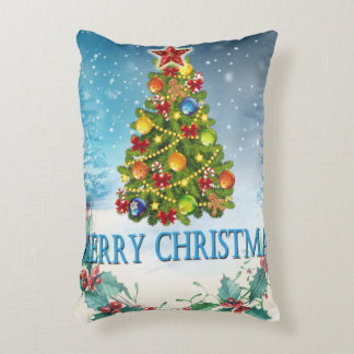 Frohe Weihnachtskarte Dekokissen