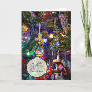 Frohe Weihnachtskarte - dekorierter Baum #1 Feiertagskarte