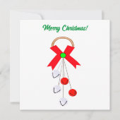 Frohe Weihnachtskarte Einladung (Vorderseite)