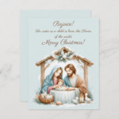 Frohe Weihnachtskarte Einladung (Vorne/Hinten)